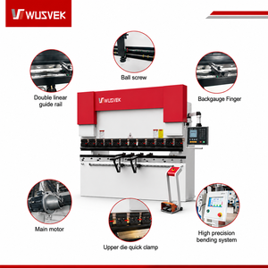 Presse plieuse CNC à double servo 40t 2500mm avec contrôleur TP10S pour le pliage de tôles - Product Image 3