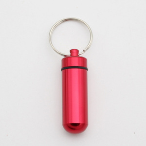Boîte à pilules miniature en aluminium étanche, porte-clés, boîte de rangement portable pour médicaments d'extérieur, porte-clés, étui à pilules - Product Image 6