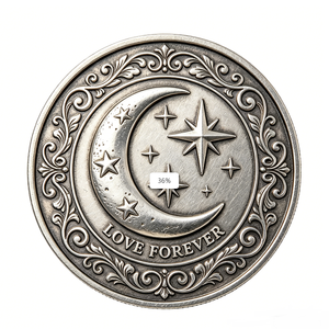 Moneda Conmemorativa Personalizada en Aleación de Zinc con Grabado 3D en Relieve de Ángel del Amor Eterno para el Día del Padre o Aniversario - Product Image 6