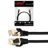 Câble Ethernet Cat8 haute vitesse 40 Gbps 2000 MHz de 30 m (100 pieds) avec connecteurs RJ45 plaqués or, blindé, certifié ROHS/CE, gaine en PVC