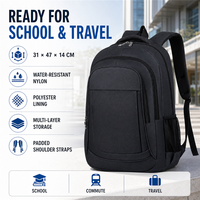 Mochila Personalizada con Múltiples Compartimentos, Almacenamiento en Capas Resistente al Agua y Correas Acolchadas para la Escuela, Viajes, Negocios y Uso Diario