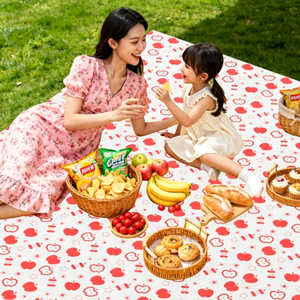 Manta de Picnic Ligera con Estampado de Manzanas, <span class=keywords><strong>Plegable</strong></span>, Resistente a la Humedad, Fácil de Limpiar, para Campamentos Familiares, Fiestas y Playa - Product Image 5