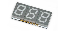 Afficheur LED à 7 segments SMD, 0,39 pouce, 3 chiffres, lumière blanche, montage en surface, pour circuit compact, module indicateur à trois chiffres