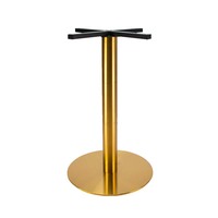 Pied de table en fonte de style moderne, cadre en laiton doré et acier inoxydable brossé pour cuisine, hôtel, salon extérieur, meubles
