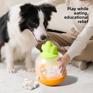 Jouet cache nourriture solide pour chiens de taille moyenne à grande Jouet éducatif sonore qui soulage l'ennui et la consommation d'énergie Bol en plastique - Product Image 1