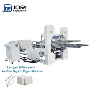 Mesin pencacah kertas serbet efisien tinggi, mesin pembuat serbet kertas, kertas tisu, mesin pemotong lipat, cetak, Embossing, efisien