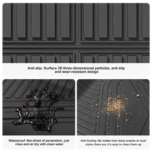 Alfombrilla <span class=keywords><strong>para</strong></span> Maletero y Respaldo <span class=keywords><strong>de</strong></span> Asiento <span class=keywords><strong>para</strong></span> Genesis GV60 2023, TPE <span class=keywords><strong>de</strong></span> 10 mm <span class=keywords><strong>de</strong></span> Grosor, Color Sólido, Diseño Moderno, Juego Completo <span class=keywords><strong>de</strong></span> 3 Piezas, Garantía <span class=keywords><strong>de</strong></span> 1 Año - Product Image 4