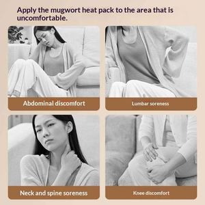 Patch de Moxibustion Auto-Chauffant à l'Armoise, Compresse Chaude Utérine pour Soulager le Froid Abdominal, Réchauffeurs Corporels Jetables - Product Image 2