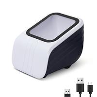 Escáner de código de barras de pago Bluetooth manos libres versátil omnidireccional compatible con escáner 1D 2D QR