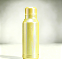 Poudre de pigment à effet aluminium jaune citron fin pour le revêtement des thermos et des bouteilles d'eau en acier inoxydable
