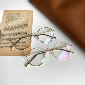 Lunettes de vue pour femmes Y1-1884, monture ronde en métal, anti-UV, anti-lumière bleue, monture complète, pour la lecture - Product Image 4