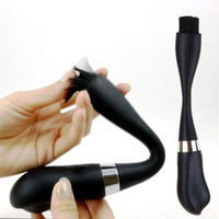 Vibrateur clitoridien et urétral puissant, jouet sexuel pour femme, masseur baguette à double tête, brosse vibrante pour stimulation