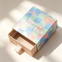 Boîte à tiroirs en papier en gros, emballage de haute qualité pour bijoux, bagues, colliers et bracelets, boîte à bijoux de luxe