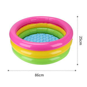 Piscina Inflable Infantil de 3 Anillos con Bloques de Color para Uso en Interiores y Exteriores - Product Image 4