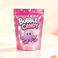 Sachets refermables personnalisés pour bonbons et aliments, en Mylar, avec fermeture éclair, pour l'emballage de bonbons imprimés sur mesure