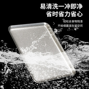 Stainless Steel Rectangular Plate 400 Series Industrial Style Grilling Tableware - Product Image 4