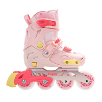 Roues LED Patins à roulettes Patins quadruples réglables Patines de gros 4 Ruedas Patins à roulettes pour enfants adultes