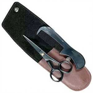 ASAP Ciseaux de coiffure professionnels en acier inoxydable écologique 4 pouces pour droitiers, lame tranchante, manche en plastique court - Product Image 1