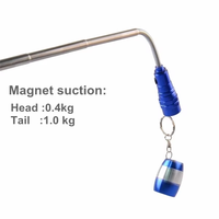 Portable 3 LED télescopique Flexible extensible LED lampes de poche torche étanche magnétique outil de ramassage lampe pour atelier Garage