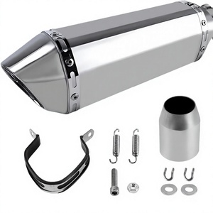 Silencieux universel amovible ZCLH pour moto 1,5-2 pouces avec <span class=keywords><strong>DB</strong></span> <span class=keywords><strong>Killer</strong></span> pour moto de route/sportive (38-51 mm) - Product Image 1