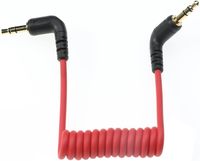 Câble audio TRS 3,5 mm Alvin's Cables (gaine PVC, emballage enroulé) Mâle-Mâle pour compatibilité microphone Rode VideoMicro sans fil