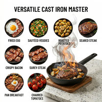 Poêle à frire noire E-Top avec bec verseur, poignée ergonomique isolante, ustensile de cuisine antiadhésif, casserole, poêle à sauce