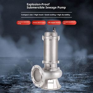 Pompe submersible robuste pour eaux usées, pompe électrique submersible à grande capacité pour eaux usées, pompe à eaux usées submersible avec broyeur - Product Image 2