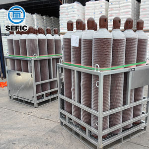 Cilindros de Gas Industriales Sin Costura DOT-3AA de 48.8L, Cilindro de Gas Argón de 2400psi 300CF 235mm - Product Image 1