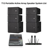 Ensemble complet d'équipement audio professionnel pour DJ, sonorisation extérieure, système de sonorisation actif portable à matrice linéaire, vente en gros