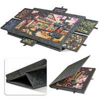 Table de Puzzle Portable Inclinable en Feutre pour 1000-2000 Pièces avec Surface Antidérapante