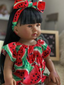 <span class=keywords><strong>R</strong></span> & B Bebe Reborn Poupee En boneka bayi baru lahir silikon cetakan boneka anak perempuan Ropa Para Bebes hitam MuEcas Bonitos De Silicona - Product Image 4