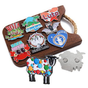 קידום מכירות חמוד אנימה 3d מתכת מקרר מגנט Souvenirrs עיר Custom מקרר מגנט רך אמייל מקרר מגנט עם לוגו - Product Image 3