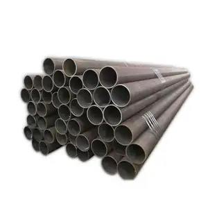 China Pipe Supplier ASTM A53 En10210 St37 Black Carbon Steel Round Tube