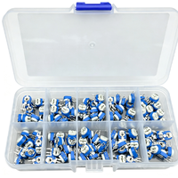 Kit de 100 Potenciómetros Trimmer Verticales RM063, 10 Valores, 500 Ohm-1MΩ, Multivuelta, Ajustables, con Caja