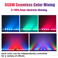 Barra LED RGBW 4 en 1 de 10x50W, Proyector de Pared con Efectos Personalizados, DMX512, Luz Auxiliar, Luces para DJ, Discoteca, Fiestas y Eventos