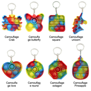 Porte-clés <span class=keywords><strong>Mini</strong></span> en Silicone, accessoires bon marché, embout Push up, Fidget sensoriel, jouet, <span class=keywords><strong>Pop</strong></span> - Product Image 6