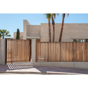 フェンスゲート木製木製コテージガーデンゲート外装フェンシングトレリスウォークウェイゲート - Product Image 1