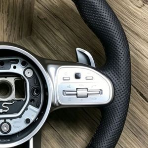 Hochwertiges schwarzes Lederlenkrad für Mercedes-Benz CLA CLS <span class=keywords><strong>SL500</strong></span> E300 G500 <span class=keywords><strong>AMG</strong></span> G63 W212 W222 W213 W205 W204 - Product Image 5