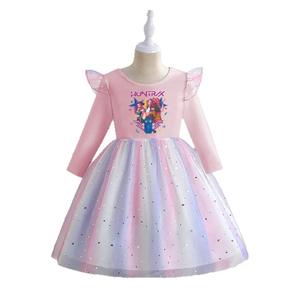 Nuevos Disfraces de K-<span class=keywords><strong>Pop</strong></span> de Demon Hunters, Mira, Rumi, Zoy, Ropa de Dibujos Animados, Vestido de Princesa Estampado para Actuaciones - Product Image 5