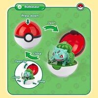 Divertidos Pokémon Transformables, Modelo de Dibujos Animados, Pokebola, Pikachu, Juguetes, Figuras de Anime Escalables, Muñecos, Adornos, Juguetes para Niños