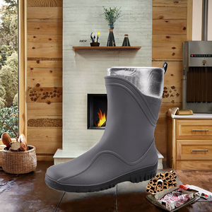 2023 bottes de pluie de jardin pour hommes de haute qualité élastique cheville <span class=keywords><strong>chaussures</strong></span> de pêche imperméables usine personnalisable à bas prix - Product Image 3
