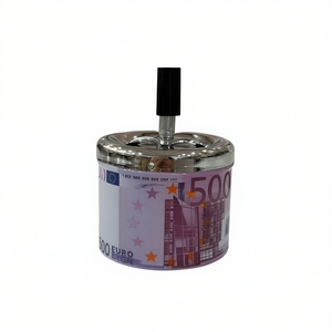 BK5003 Euro Design Ashtray 500 Euro Note Style With Lid For Indoor Outdoor Use - Product Image 1