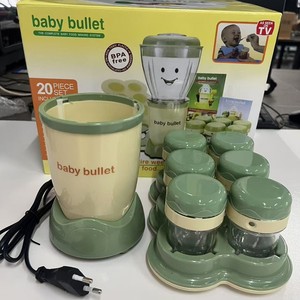 Blender électrique pour jus et smoothies de 200 W pour bébé, en plastique, avec 6 plateaux faciles à retirer - Product Image 1