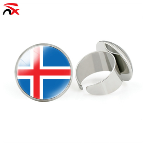 2026 Football Fan European Countries National <strong>Flags</strong> Metal Rings with Adjustable Openings Promotional Gift - Product Image 6