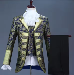 Costume de Prince Victorien pour Homme Adulte, Tenue Formelle, Blazer Rétro Noble, Pantalon, Veste de Cour, Manteau Royal pour Halloween - Product Image 3