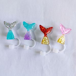 2024 nuevo diseño Mermaid Tail Straw Topper tapa <span class=keywords><strong>de</strong></span> paja para beber para vaso Stanley Cup 40 oz - Product Image 2