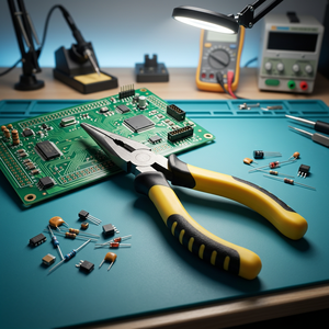 Alicates de Precisión Profesionales de 8 Pulgadas (200 mm) con Pelacables para el Manejo de Componentes SMD y Reparación de Placas de Circuito - Product Image 6