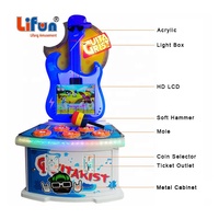Jeu de marteau grenouille de guitariste d'arcade à jetons de haute qualité Whack A Mole Kids Game Machine gamer