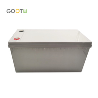 GOOTU Batterie gel solaire 12V 100Ah 200Ah 250Ah Stockage d'énergie à cycle profond Batteries plomb-acide 12Volt