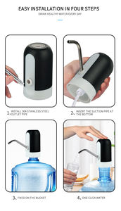Pompe à eau automatique intelligente Offre Spéciale Distributeur d'eau de bouteille portable rechargeable par USB - Product Image 6